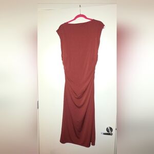 H&M One Shoulder Rust Dress